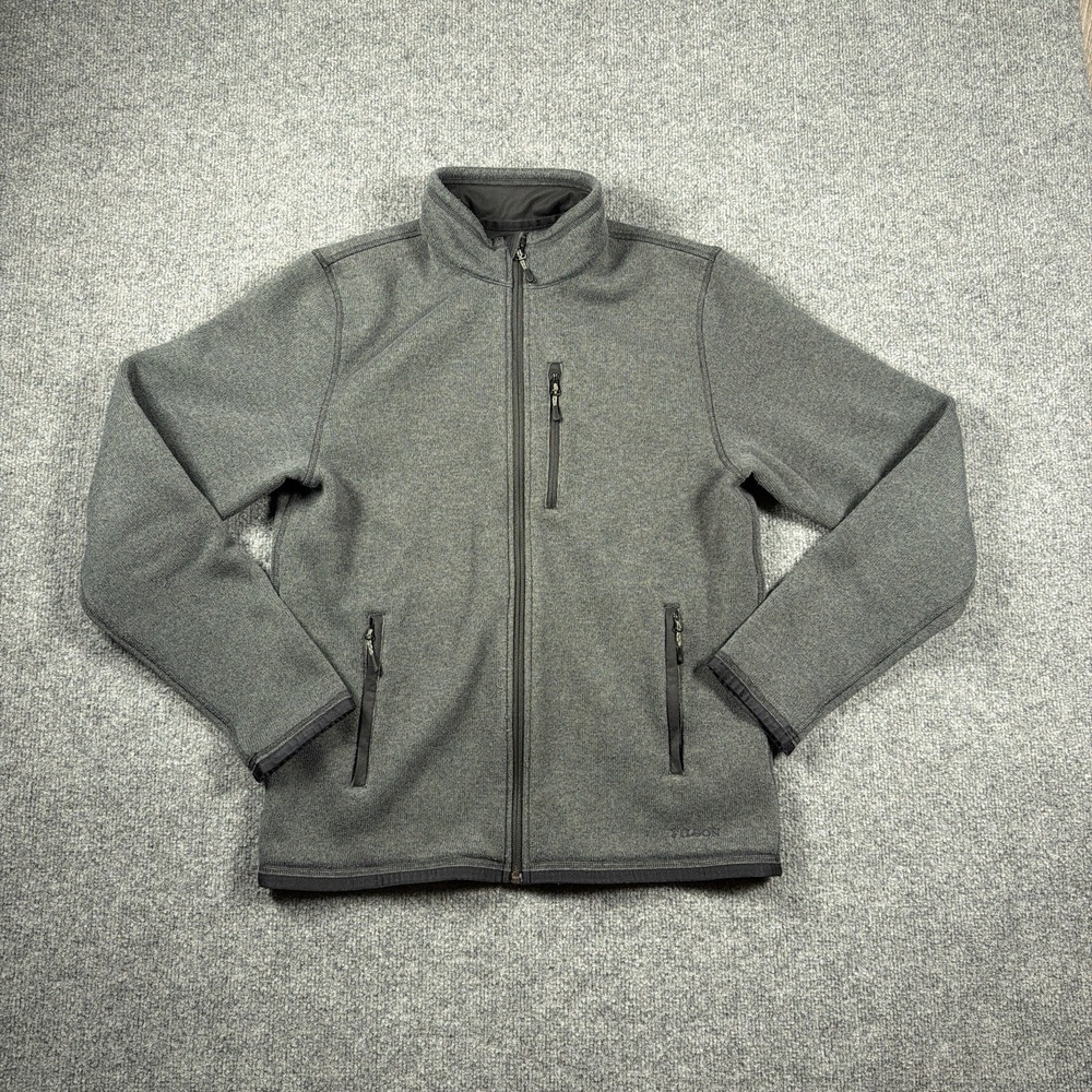 Filson Ridgeway Polartec Full Zip Fleece Jacket Gray Outdoors Men's Medium